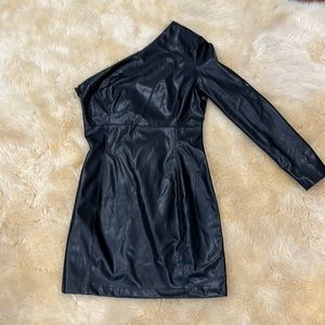 HYfVE Fay’s leather one shoulder dress